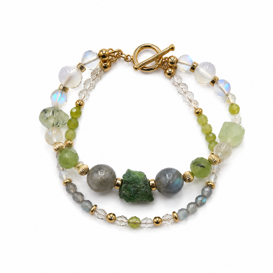 ELARIS — Gold-Filled Gemstone Bracelet