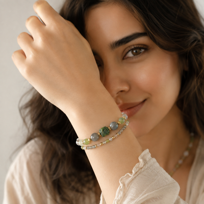 ELARIS — Gold-Filled Gemstone Bracelet